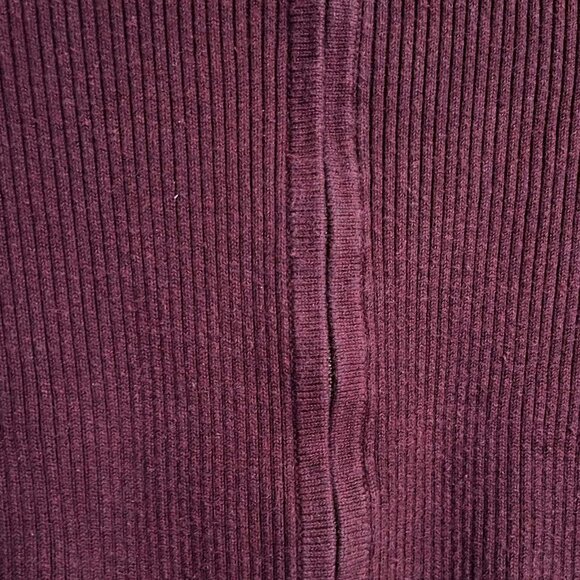 Eddie Bauer Plum Ribbed Zip Sweater – Women’s Medium - Picture 5 of 6